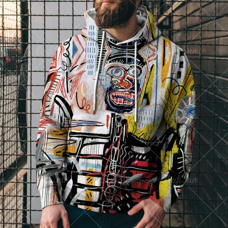 

Men's Hoodies & Sweatshirts Breathable Leisure Sports Hoodie Por 2021 3d Printing Multi-color Stitching Outdoor Fashion And Women's Sweaters, Green