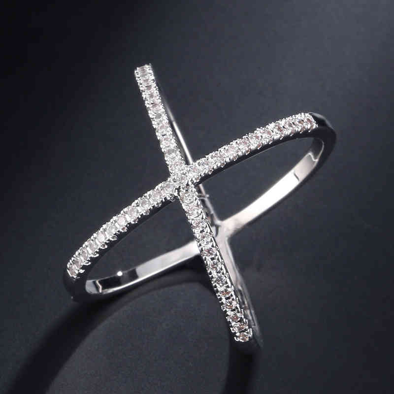 

2020 Trendy Gold Silver Color Round Fashion Ring for Girl Lovers Love Party Gift Jewelry Wholesale Moonso R5100, Slivery;golden