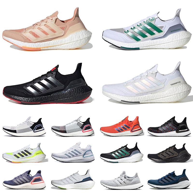 

High Quality Ultra Boost 21 Ultraboost 20 Running Shoes For Mens Womens Triple Black White Bred Gray Navy Blue Green ISS US National Lab Sports Sneakers Trainers, B9 36-45 iss us national lab dash grey