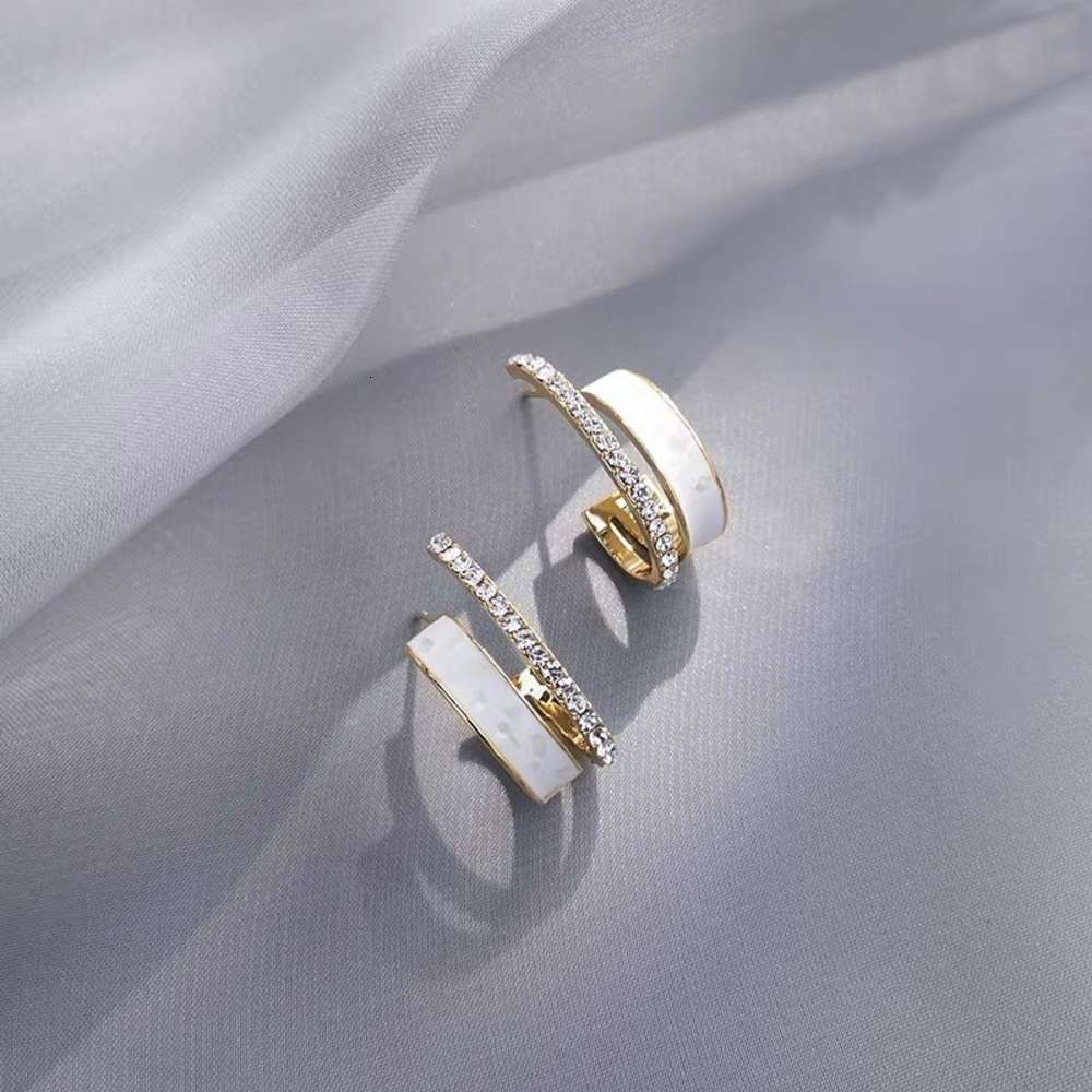 

earrings () French Year temperament personality Korean simple fashion net red Earrings female, Golden