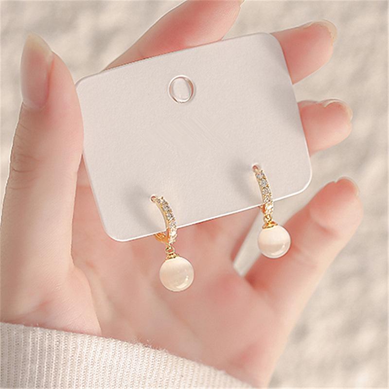 

Dangle & Chandelier Arrival Fashion Metal Trendy Water Drop Women Earrings Korean Female Elegant Jewelry, Silver