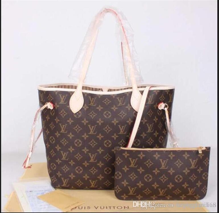 

LOUIS bag VITTON Women Handbags lady designer bag PU leather travel bags female purse 2pcs/set Shopping Bag crossbody 012, Red;black