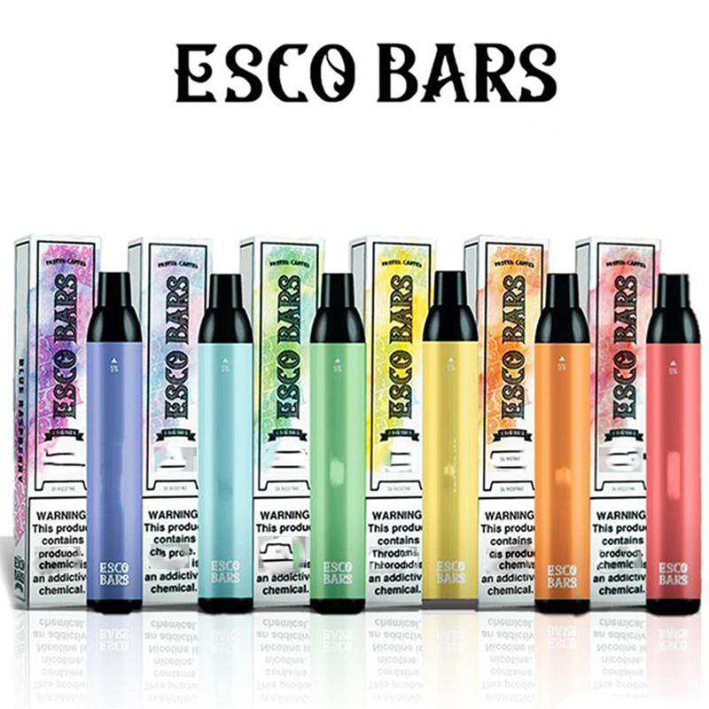 

ESCO BARS Disposable Vape Electronic cigarettes 2500 Puffs 1000mAh Battery Pod Device 6ml Pre-filled Mesh Coil Pods Vaporizers vs max air ba