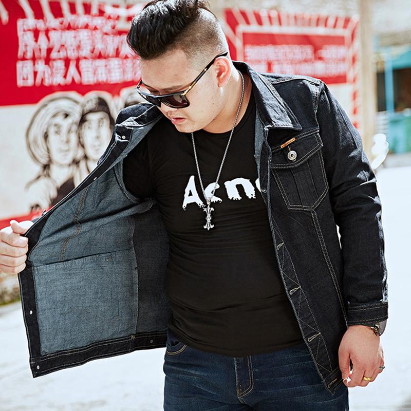 

Men's Jackets Mens Denim Jacket Trendy Fashion Hip Hop Streetwer Ripped Jeans Cowboy Big Size S-8XL, 7050