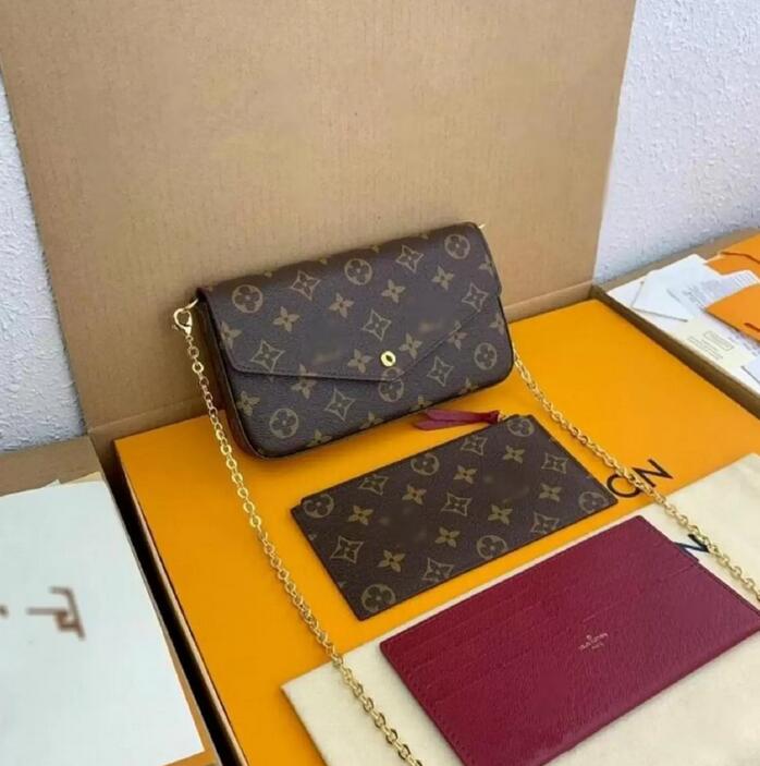 

2021 High Quality Handbag 3 Piece Set Shoulder Bags Women Evening Bag Purse Tote Female Cosmetic Messenger bags GGLVLouisVittonYSLVUTTON, 22