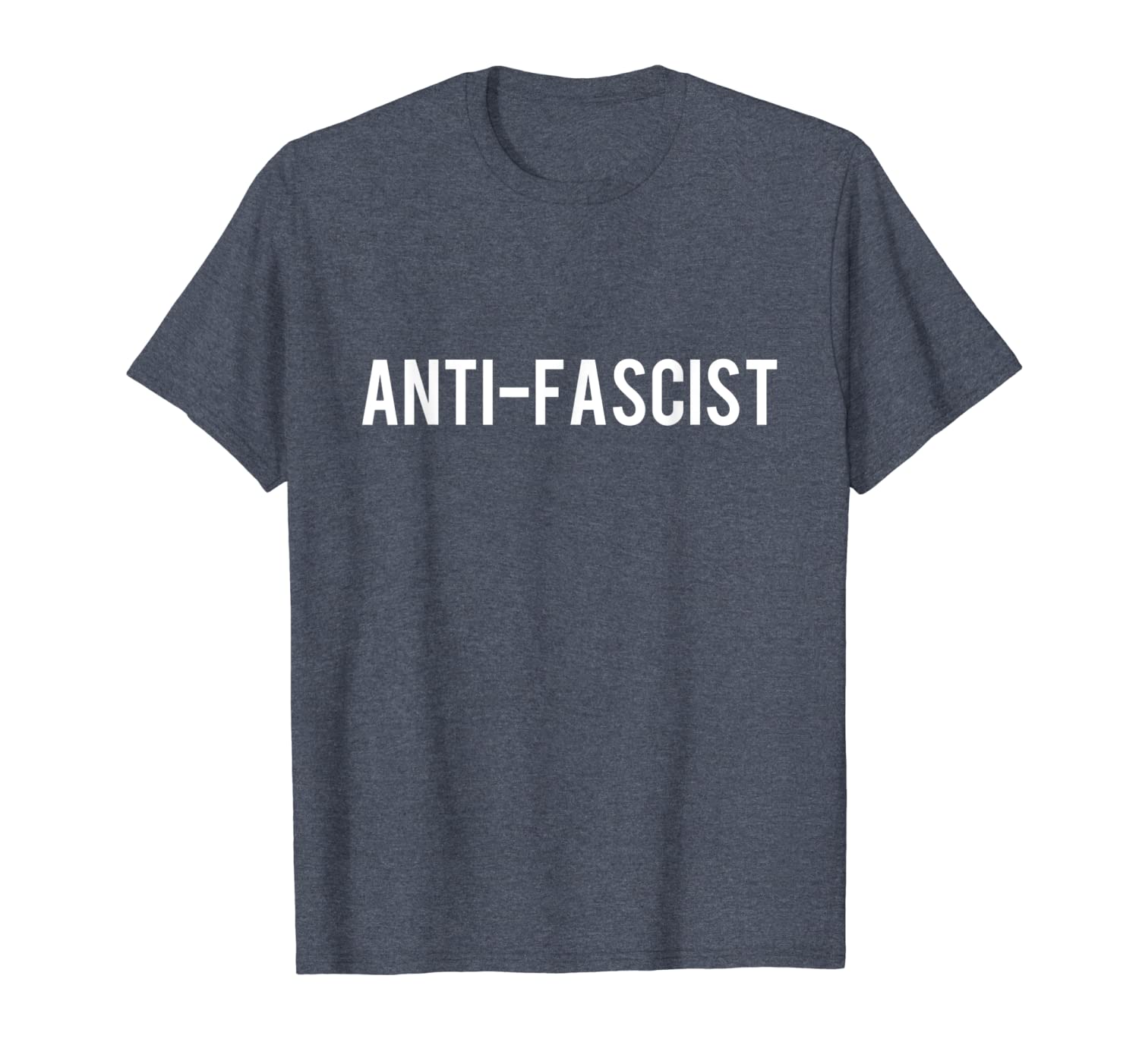 

anti-fascist shirt, White;black