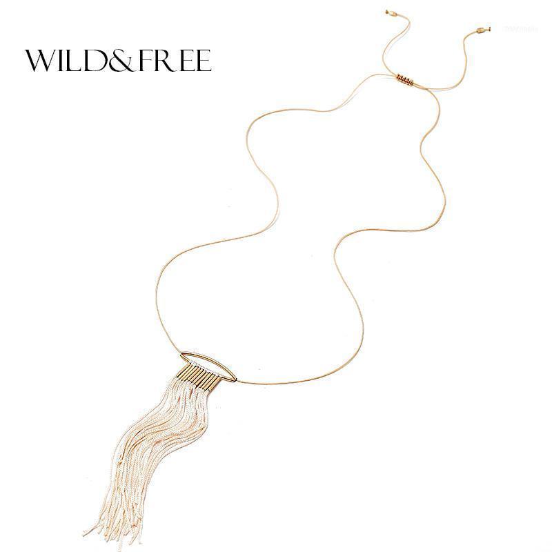 

Women Design Long Rope Tassel Gold Tube Necklace Pink Farabic Adjustable Collar For Female Jewelry Wholesale1