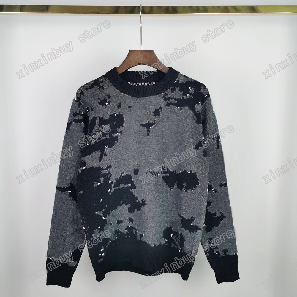 

21ss Mens women designer sweater latest explosion style spring summer camouflage Full body letter print men T-shirt high quality fashion black, White;black