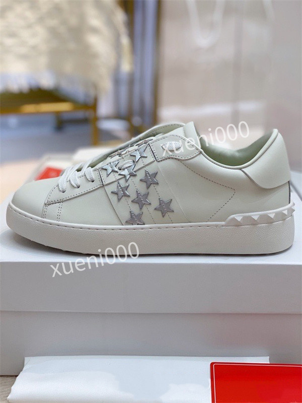 

2021 high quality red bottom shoes low top sneakers silver diamond casual shoes men's and women's sneakers rivet flat sneakers, Choose the color