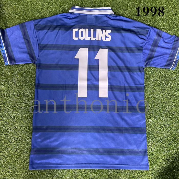 

top 1998 retro Scotlands SOCCER JERSEYS home Hendry 5 COLLINS 11 McKINLAY 17 classic CAMISETAS DE FUTBOL SHIRT uniform kit thailand quality, Black;yellow