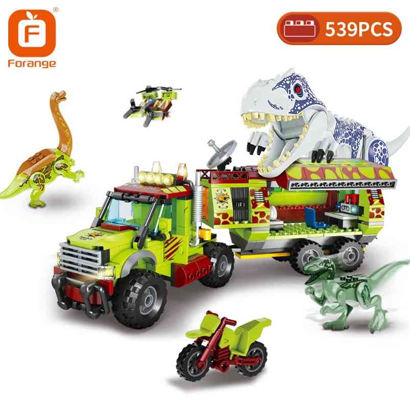 

Forange Dinosaur Creator Building Block Jurassic Dinosaur Animal World Park Explore Bricks Toys Birthday Gift For Children 210803