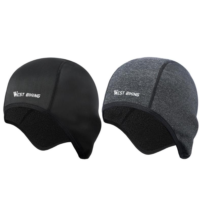 

BIKING Cycling Caps Winter Warm Fleece Hats Thermal Bicycle Cap Headwear Windproof Running Skiing Bike Sweatband, Yellow;black