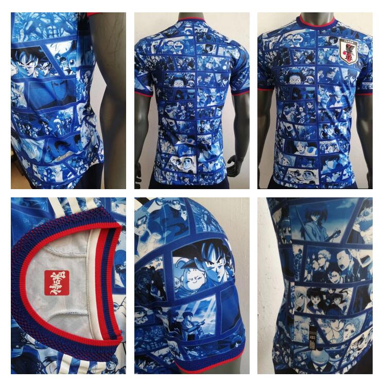 

2021 2022 Japan Soccer Jerseys player version SPECIAL 100 TH YEARS HONDA TSUBASA KAMADA SHIBASAKI football shirt carton number, 21/22