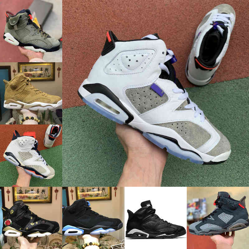 

Sale 2021 New Travis Hare DMP 6 Mens Basketball Shoes Scotts Reflective 6s Tinker Black Infrared Carmine Oregon Mens Trainers Sports Sneakers F64