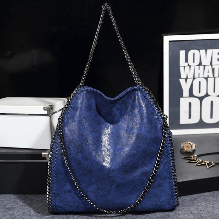 

wholesale women bag street trend thicken leather handbag Knitting edge folding shoulder bags elegant and versatile Crochet chain handbags in ten colors