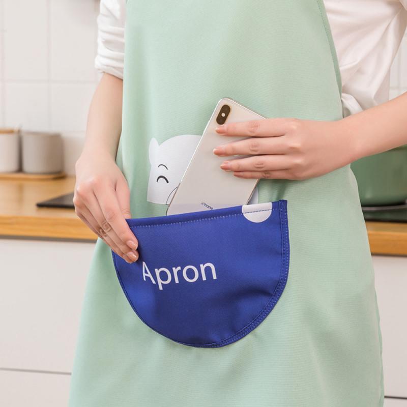 

Cartoon Apron Waterproof Nordic Household Kitchen Skirt Cooking Gown Housework Men And Women Japanese Fashion Polyester Waist Aprons