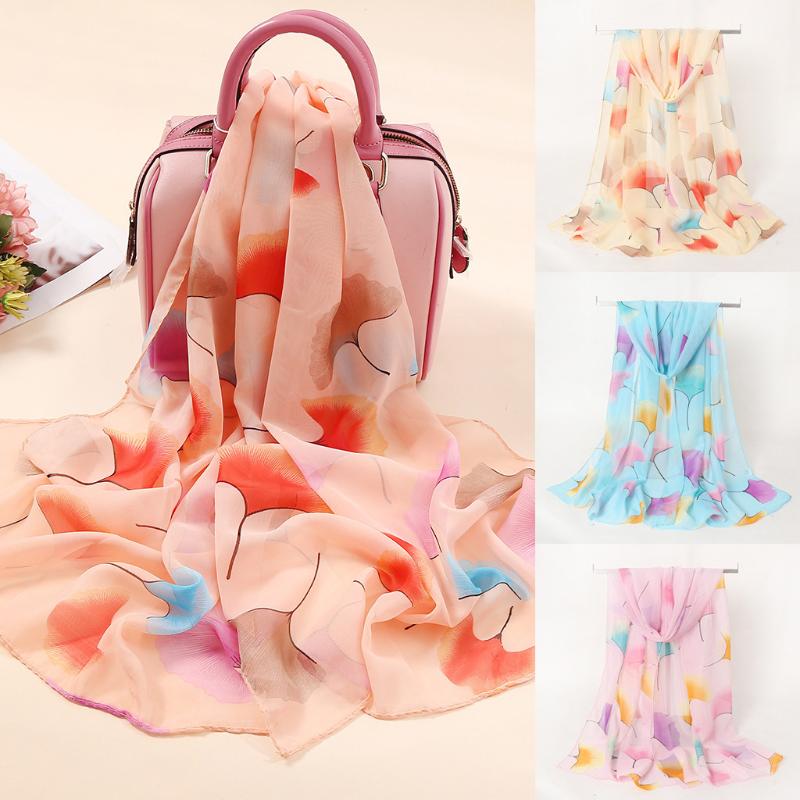 

Scarves Fashion Women Long Soft Wrap Shawl Chiffon Flower Print Scarf Winter Poncho Foulard Femme Echarpe Hiver Sjaal