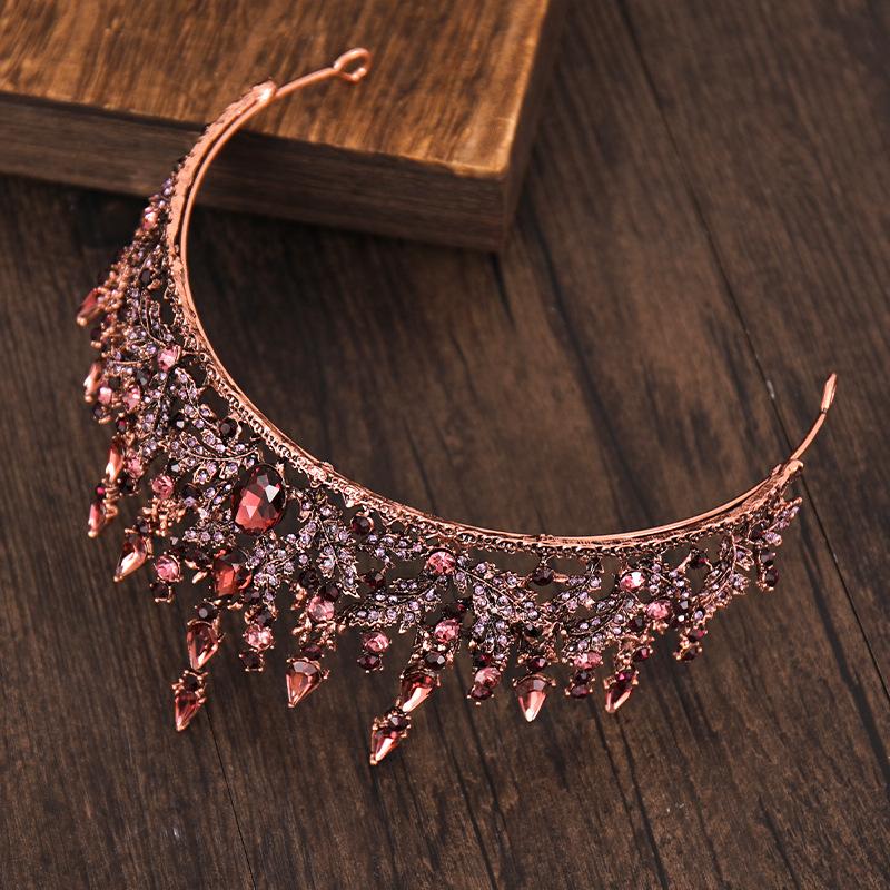 

Hair Clips & Barrettes ACRDDK Vintage Crowns Accessories For Women Fashion Alloy Rhinestones Inlaid Tiaras Girls Luzxury Wedding Bridal Head, Golden;silver