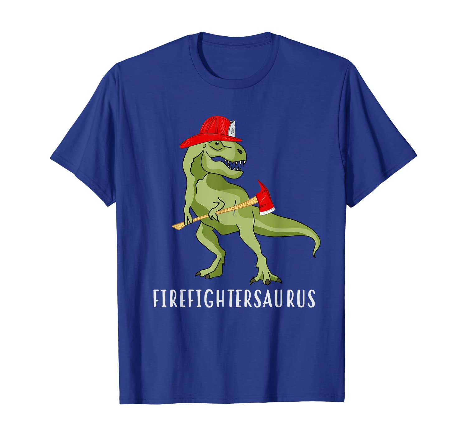 

Firefightersaurus T-Shirt Firefighter Appreciation Gift, White;black