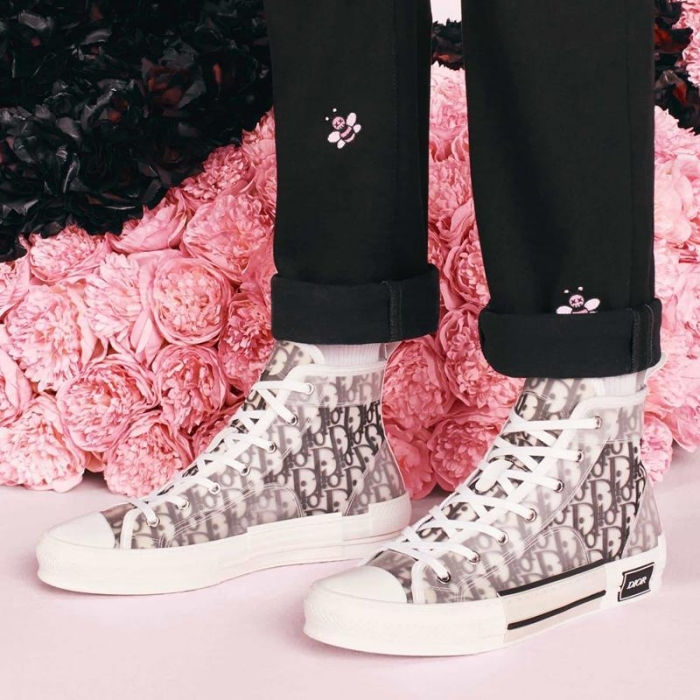 

New oblique High quality high Top B23 Sneakers 42501 Homme X KAWS By KIm Jones Men Women Fashion Designer Casual Shoes Skateboard Shoes