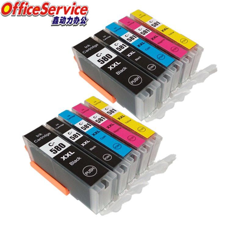 

PGI-580 CLI-581 PGI580XL Compatible Ink Cartridge For Canon TS705 TR7550 TR8550 TS6150 TS6151 TS6250 TS6251 TS6350 TS815 Printer Cartridges