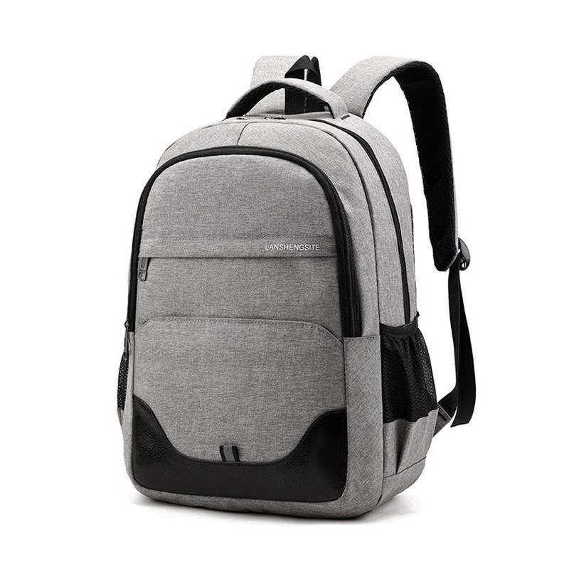 

Backpack Men Student School Bag For Boys Teen Oxford Rucksack Gray Large Capacity Back Pack 2021, Black