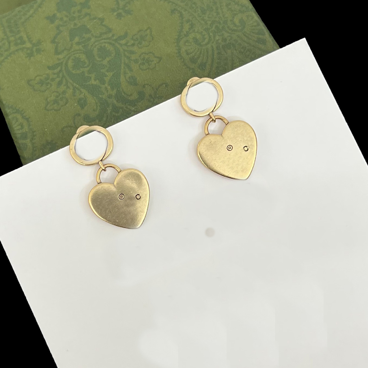 

G Designer Heart Stud Earring Pearl Earrings Love Diamond Chain Women Earrings Party Wedding Couple Gift Fashion Luxury Jewelry hgj
