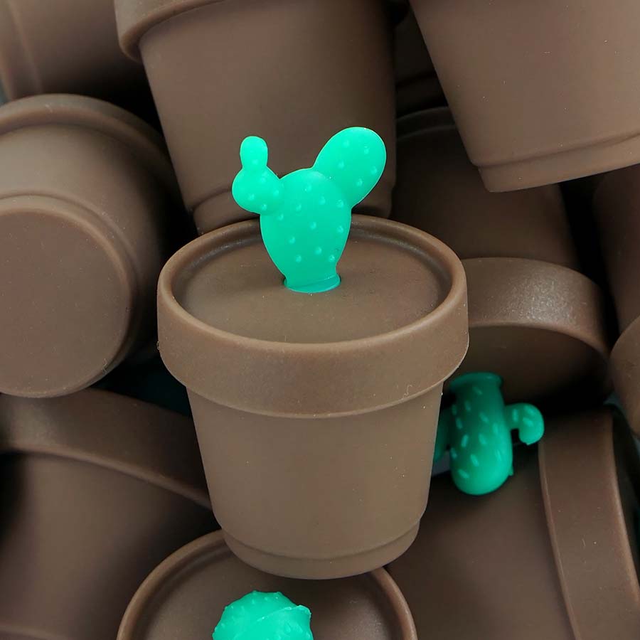 

Cactus flower pot wax container 5ml tobacco herb leaf smoke containers smoking accessories