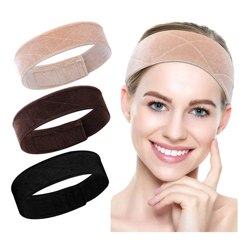 

Non-slip Elastic Wig Grip Headbands For Women Breathable Velvet Hair Scarf The Fix Edge Saver Headwraps Band Adjustable Seamless Transition (Beige)