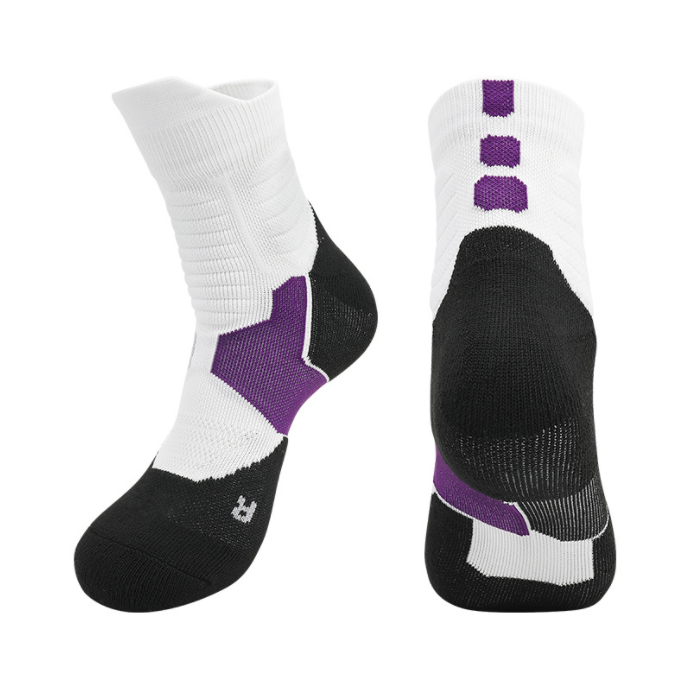 

Multi Color Basketball Socks In The Middle Tube Are Non Slip And Comfortable Can Be Worn All Year Round, White