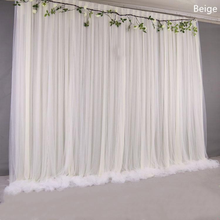 

Party Decoration Silk Cloth Wedding Backdrop Drapes Panels Hanging Curtains Yarn Stage Blackground Po Events DIY Textiles