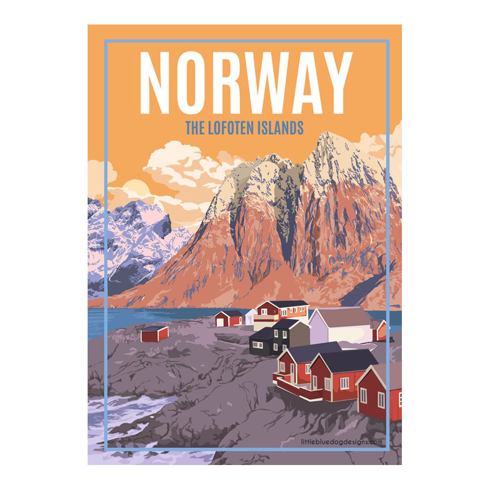 Noway Vintage Travel Poster Painting Home Decor Framed Or Unframed Photopaper Material-image-700602751