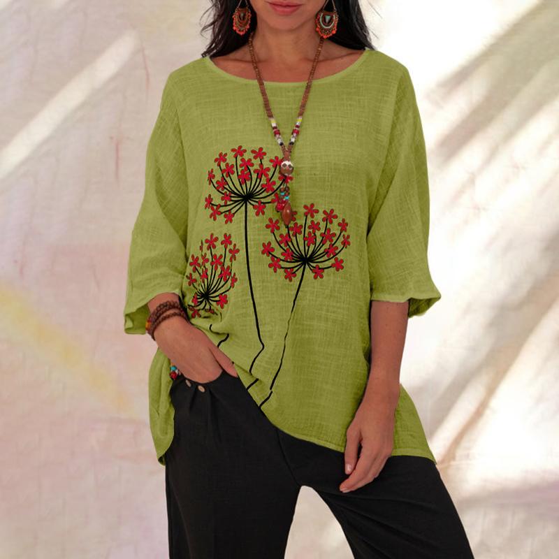 

Women's Blouses & Shirts Floral Blouse, White