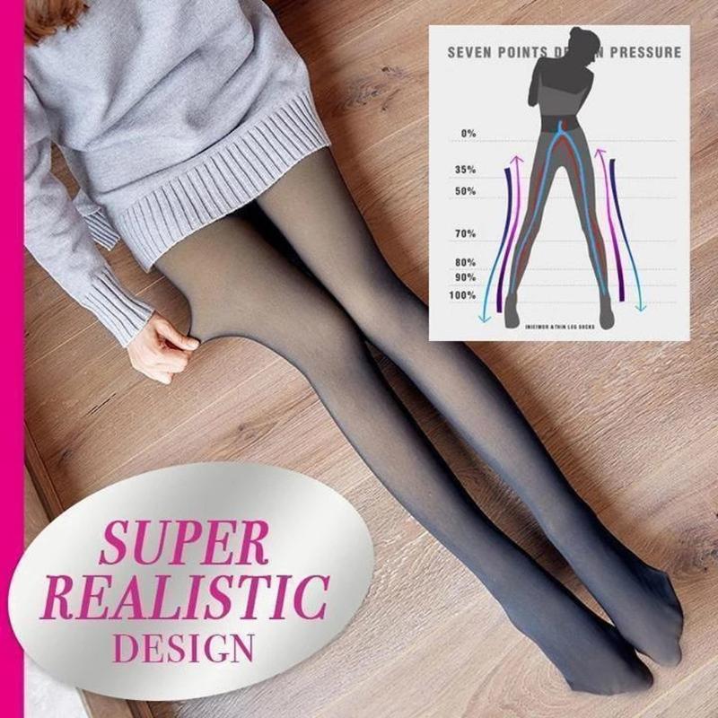 

Sports Socks Winter Warm Pantyhose Women Super Elastic Black Slim For Casual Fashion Plus Velvet Thick Tights 2021