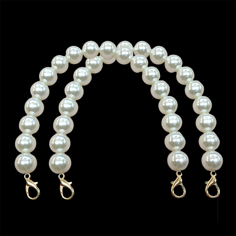 

1 Pcs Sweet Imitate Pearl Bag Strap Belt Handles Chain Women Bag Handbag Strap Replacement Pearl portable chain Bag Accessories