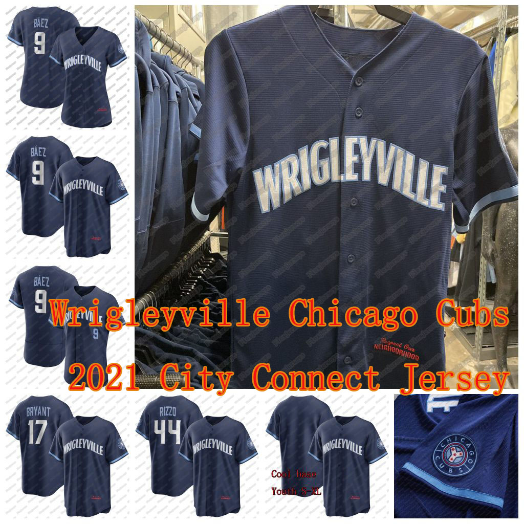

Wrigleyville 9 Javier Baez Chicago 2021 City Connect Jersey Kris Bryant Addison Russell Anthony Rizzo Joc Pederson Contreras Craig Kimbrel Chafin Jerseys, Youth size s-xl grey
