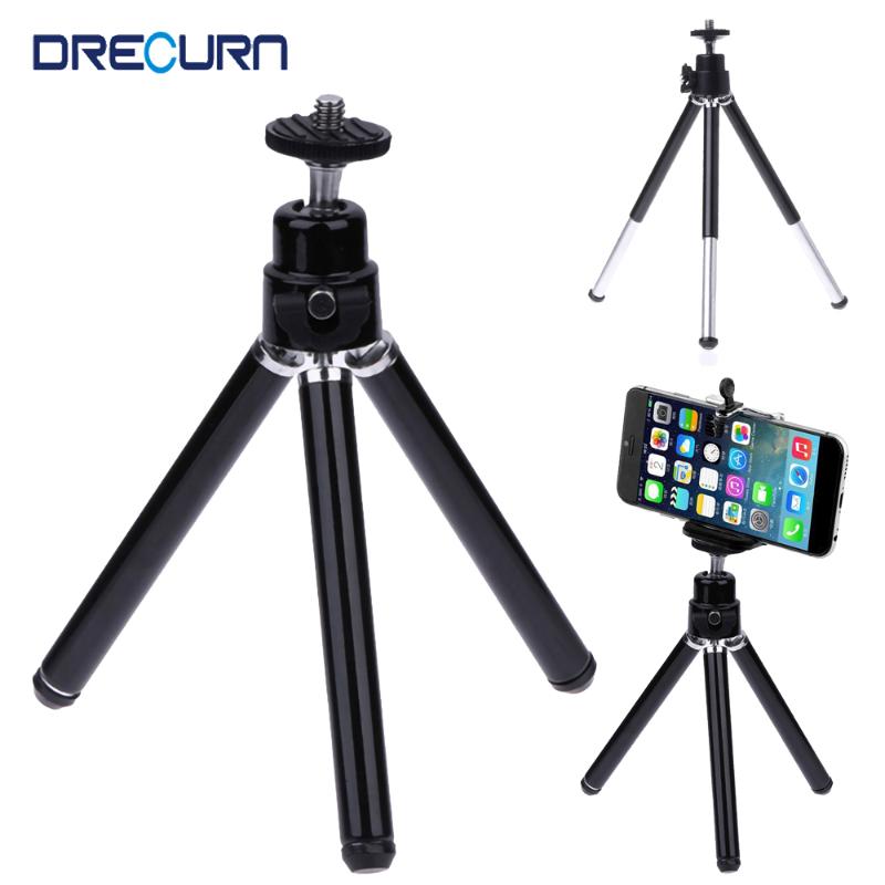 

Adjust 27cm 10.63 Inch Mini Camera Smartphone Holder Stand Table Tripod Mount Head Grip Stabilizer Tripods