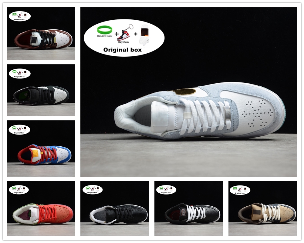 

[With box]SB shadow dunky Chunky mens casual shoes dunk Travis Scotts viotech plum panda pigeon LX Canvas white grey instant Low men women sneakers, Black