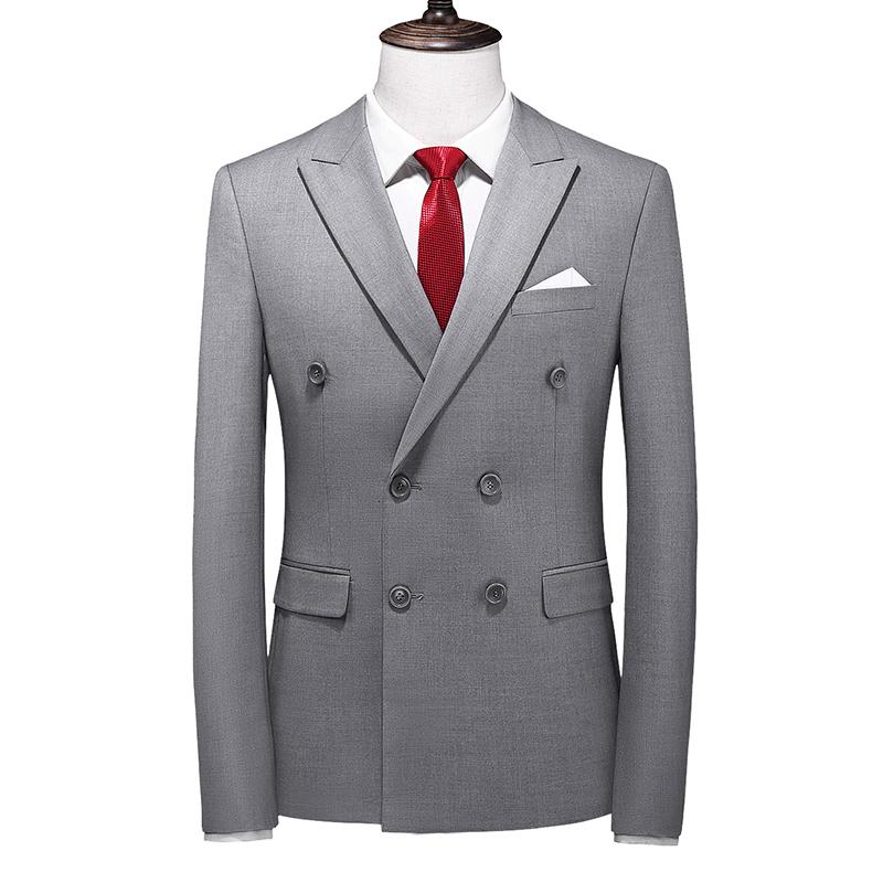 

Men's Suits & Blazers 6XL 2022 High-end Brand Boutique Fashion Solid Color Formal Business Double-breasted Blazer Wedding For Groom, White;black