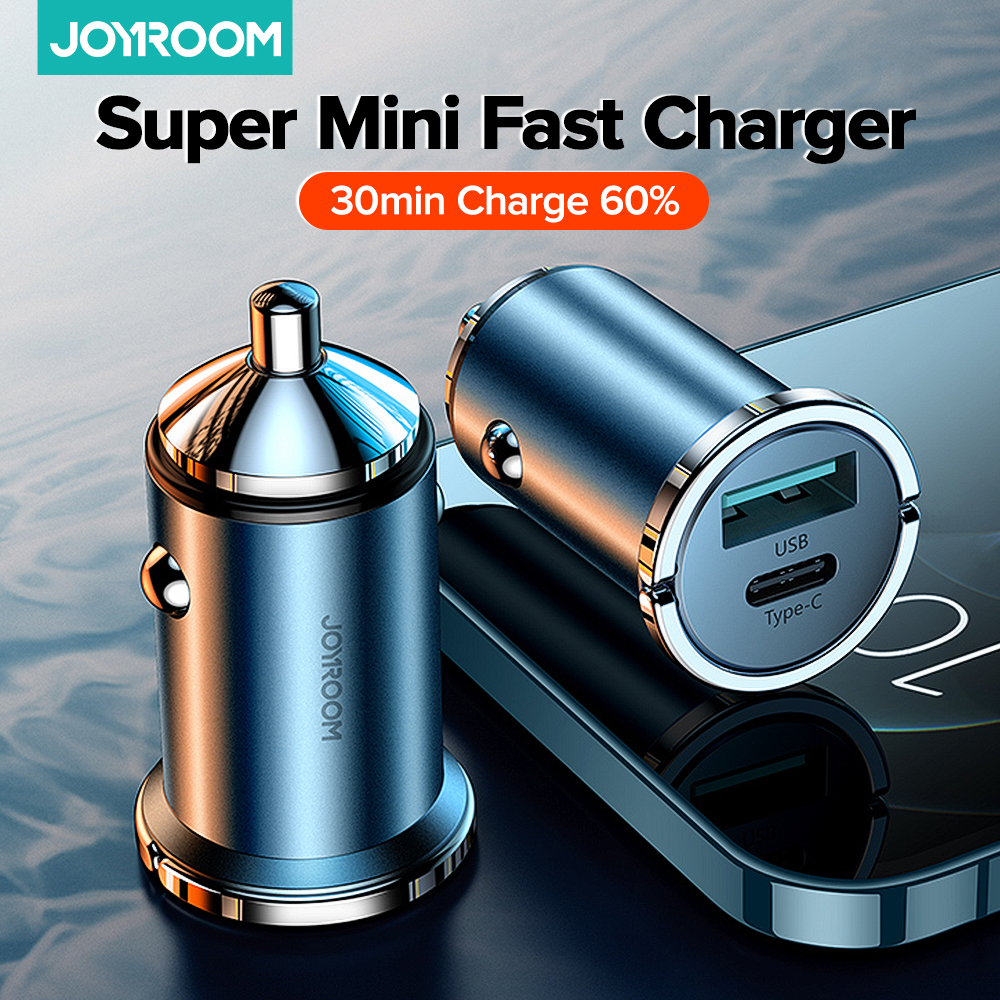 

Joyroom 20W Car Charger USB Fast Charger Mini With QC 4.0 3.0 Quick Charge Type C PD Charger For iPhone 12 For Huawei Xiaomi