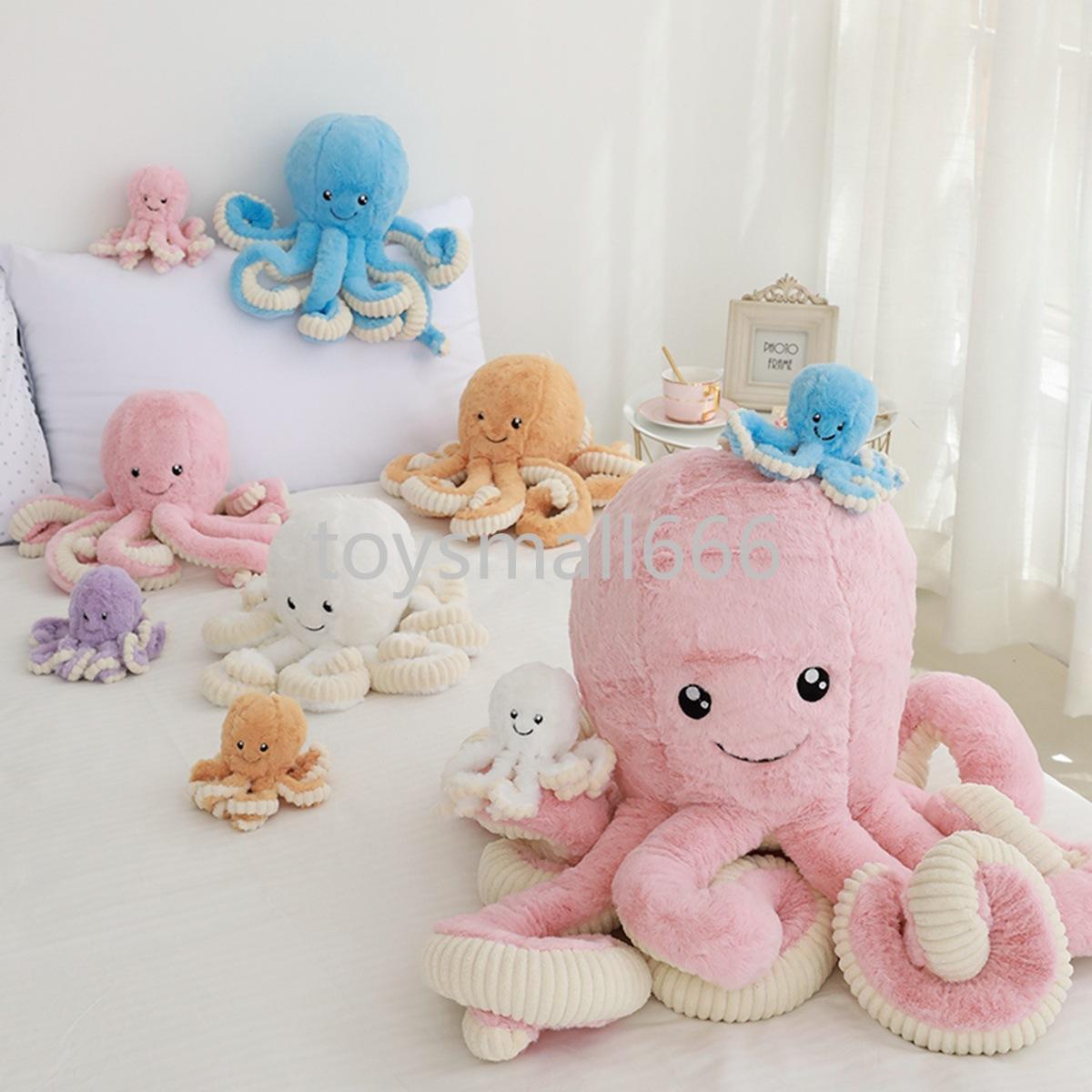 

Creative Plush Toys Octopus Doll Soft Cute Pink Cartoon Octopus Plush Animals Baby Sleeping Appease Toy Christmas Gift, Multicolor