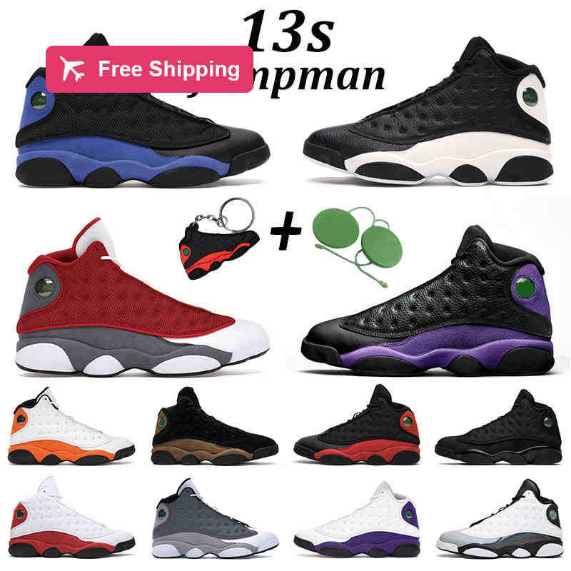 

5.5-13 Basketball Shoes 13s 13 men women Red Flint Hyper Royal Black Cat Soar Green mens sports trainer sneakers Size 5.5-13