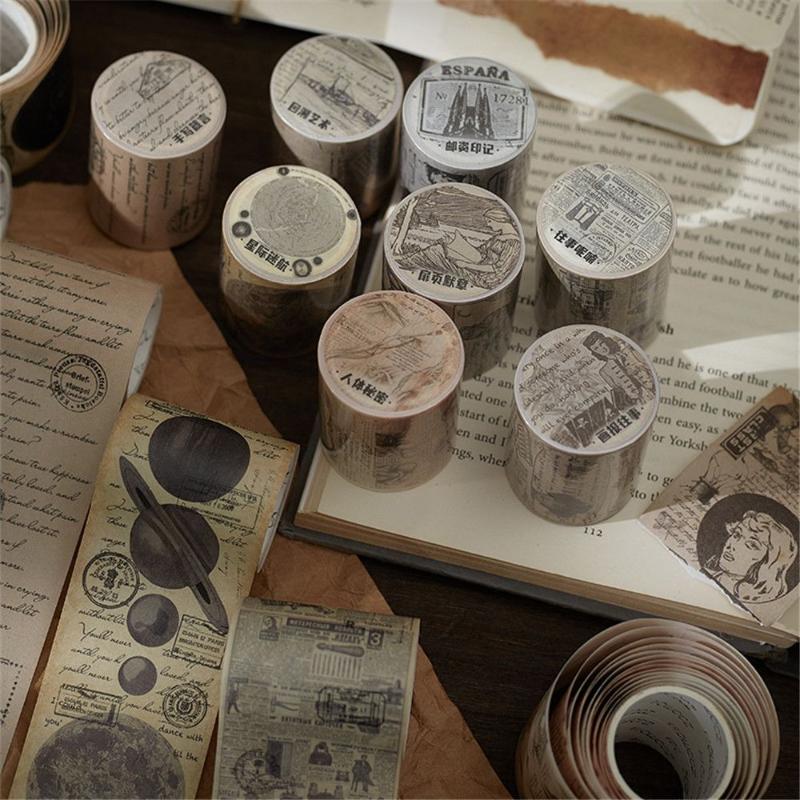 

Gift Wrap Stationery Vintage Label Poster Letter Decorative Sticker Masking Washi Tape Adhesive Retro Chronicle