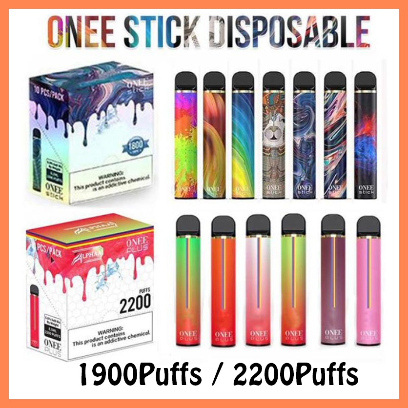 

Kangvape Onee Stick Cigarettes Alphaa Plus Disposable Vape Pen kit 1100mah 1900 2200 Puffs 6.2ml Cartridge Pod Electronic atomizer BANG XXL
