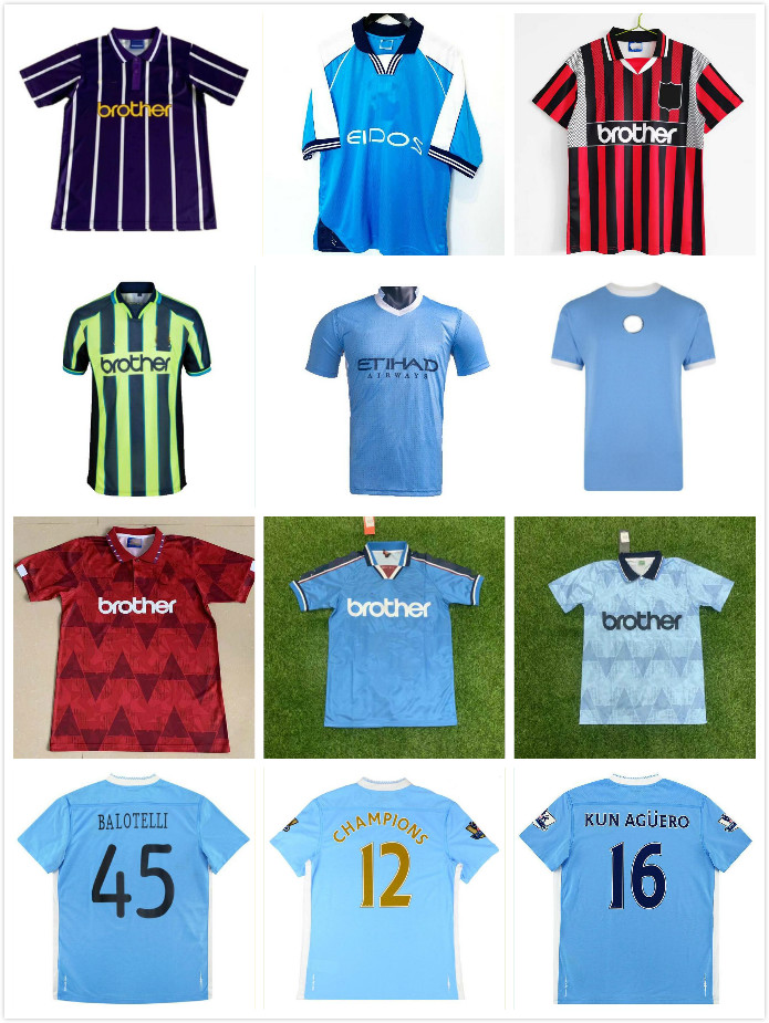 

1972 1989 1998 1999 2000 2011 2012 retro Haaland soccer jersey 11/12 Richards KUN AGUERO Dzeko Kolarov Adebayor TEVEZ Kompany classic vintage football shirt