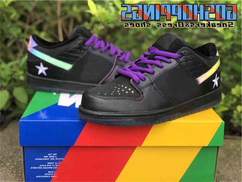 

Familia x Authentic SB First Avenue Shoes Black Voltage Purple White Low Outdoor 3M Reflective Sports Sneakers Men Women With