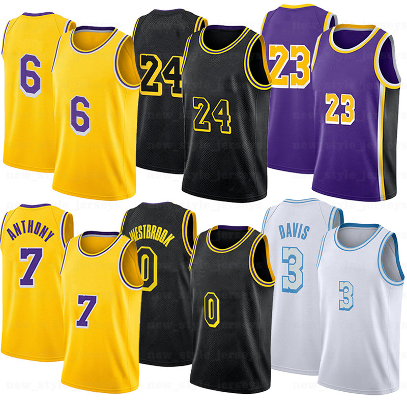 

Los 23 6 LBJ Men Angeles 3LakersMen Anthony Basketball Jerseys 0 Russell Davis Westbrook 7 Carmelo Ja 12 Morant Jerse Giannis 34 Antetokounmpo