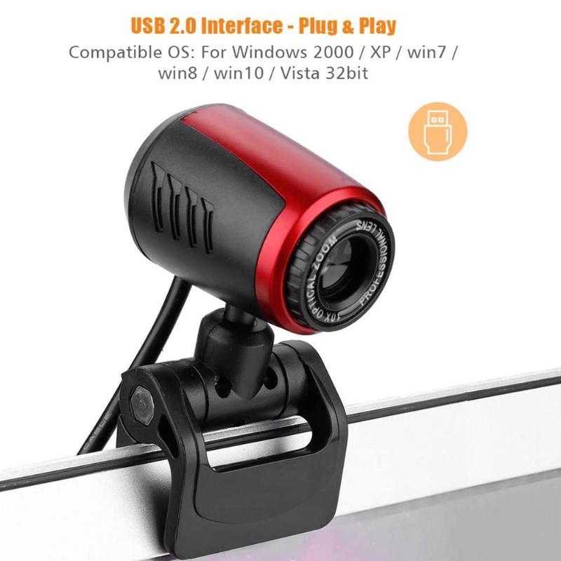 

2.0 Web Camera Set 10MP HD Webcam With MIC Live Streaming Video Conference For Office Caring Computer Supplies Webcams