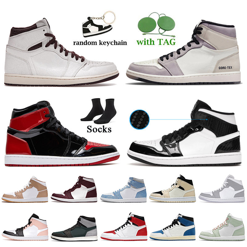 

Women Men Top Quality 2022 Jumpman 1 Basketball Shoes 1s A Ma Maniere Element Gore-Tex Patent Bred Carbon Fiber All-Star Bordeaux Hyper Royal Wolf Grey Fashion Trainers, B36 36-47 travis scotts fragment