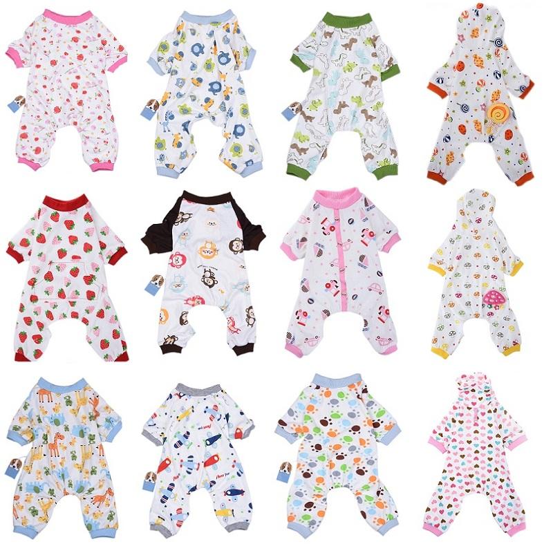 

Dog Apparel Cute Pet Pajamas Cat Jumpsuit Clothes Four Legs Warm Clothing Outfit For Small Coat Hoodies Costume 35